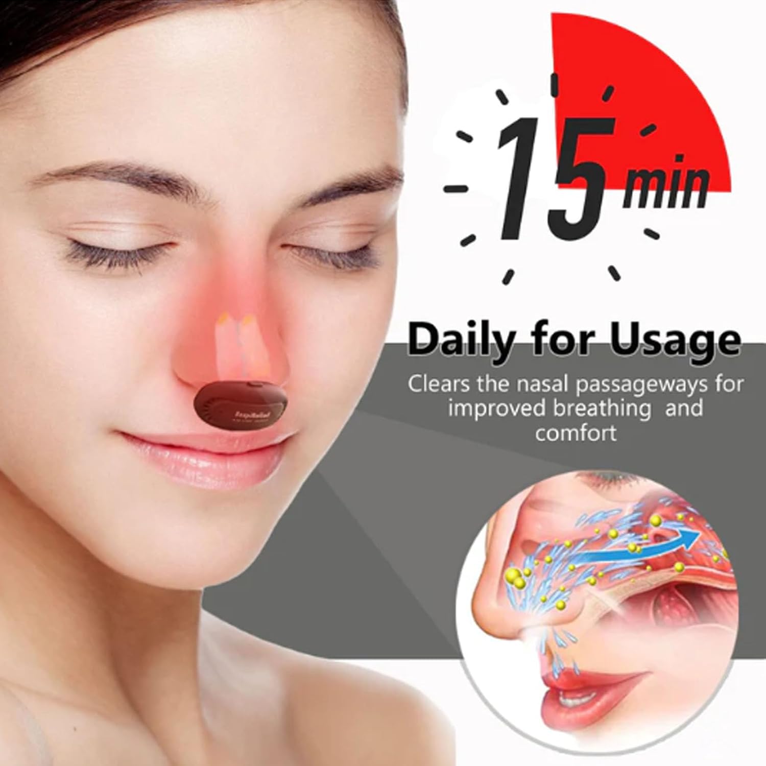 Red Light Therapy Device for Nasal Allergy & Rhinitis