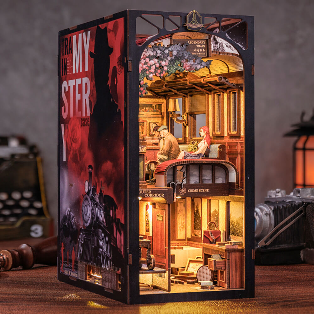 DIY Book Nook Kit - Train Mystery Case