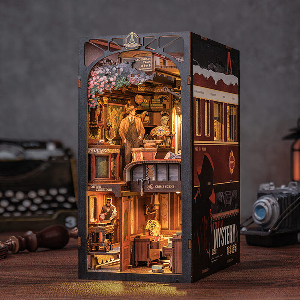 DIY Book Nook Kit - Train Mystery Case