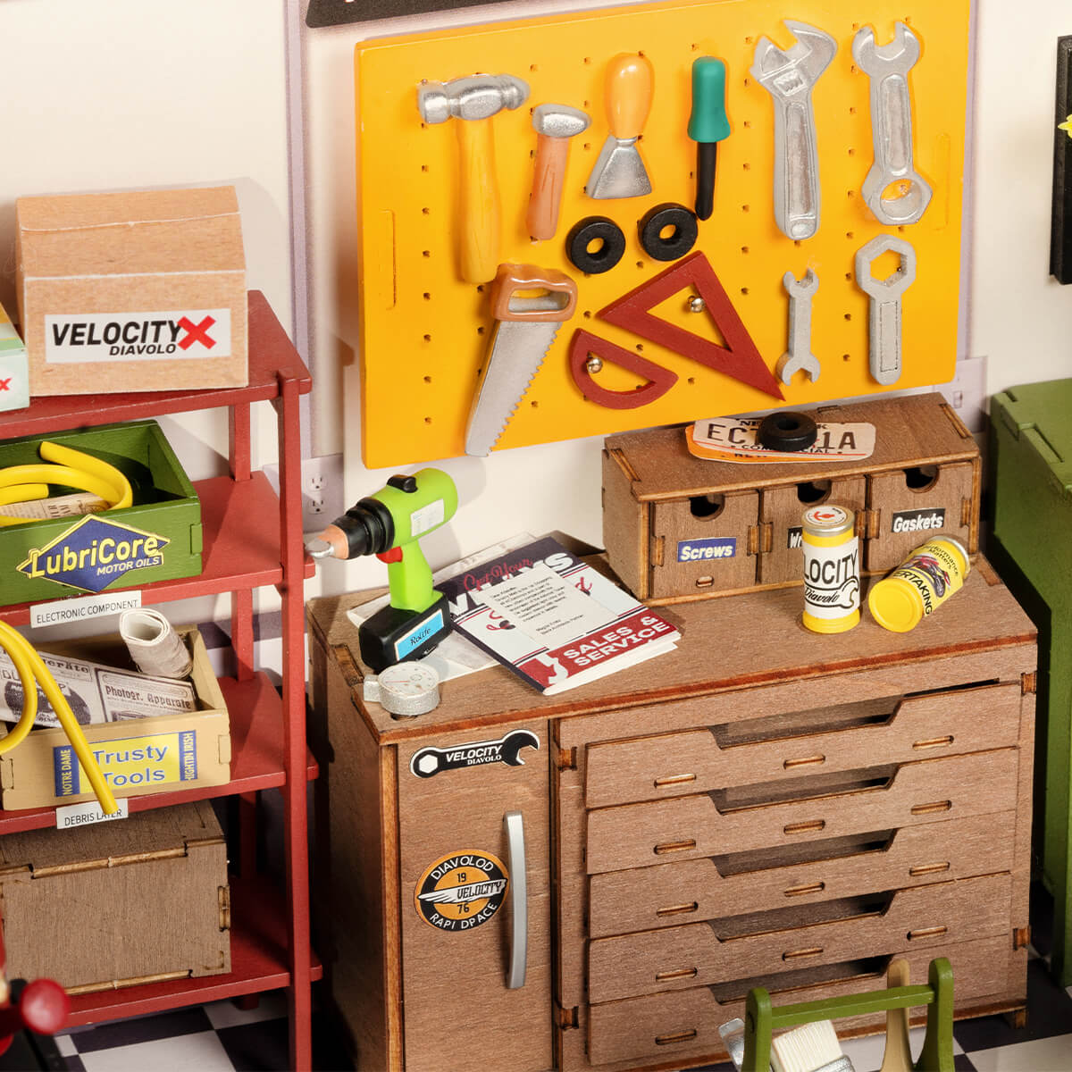 DIY Book Nook Kit - Garage Workshop